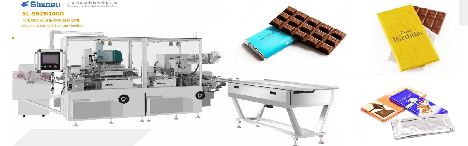 Verpakkingsmachine voor chocolade