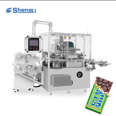 Op maat gemaakte High Speed Chocolate Bar Foil Fold Packing Machine met lijmfunctie