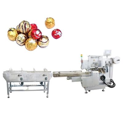 15-32 mm Productgrootte Volledig automatische verpakkingsmachine voor chocoladewafels