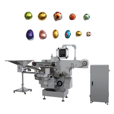 Hoofdfunctie Sferisch borstelen 300-500ppm Automatische muntfolie chocolade-eierverpakkingsmachine