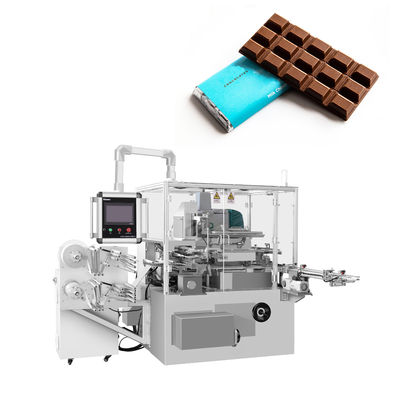 Elektrisch aangedreven dubbele laag chocoladestaaf zeeppapierverpakkingsmachine voor voedingsmiddelen en dranken