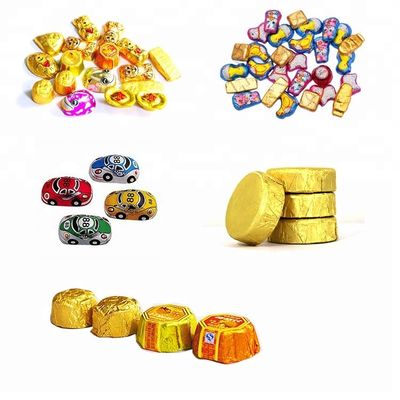 Aluminiumfolie Koekjesverpakkingsmachine Hoofdfunctie Chocoladeverpakking