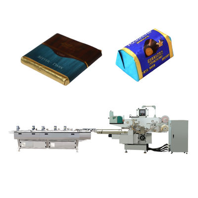 Chocoladevouwverpakkingsmachine BOPP-papier met automatische rangschikking