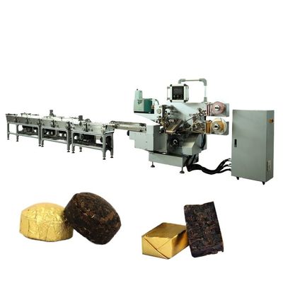 Hoofdfunctie vouwen en kleven half-automatische papierverpakkingsmachine voor theeblokken