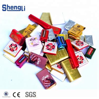 PLC Servo Touch Screen Controlled Automatic Flow Chocolate Bar Paper Wrapper Horizontale verpakkingsmachine